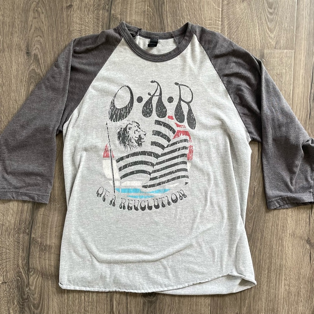 OAR, O.A.R, Of A Revolution 3/4 sleeve shirt. Dave Matthews Band, Phish, Muse